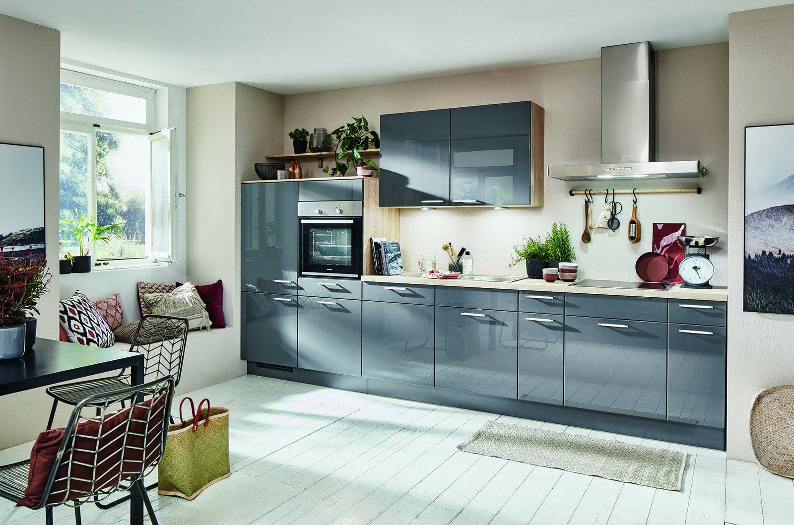 Nobilia Modern Grey High Gloss Kitchen | Lead Wolf, Gotham