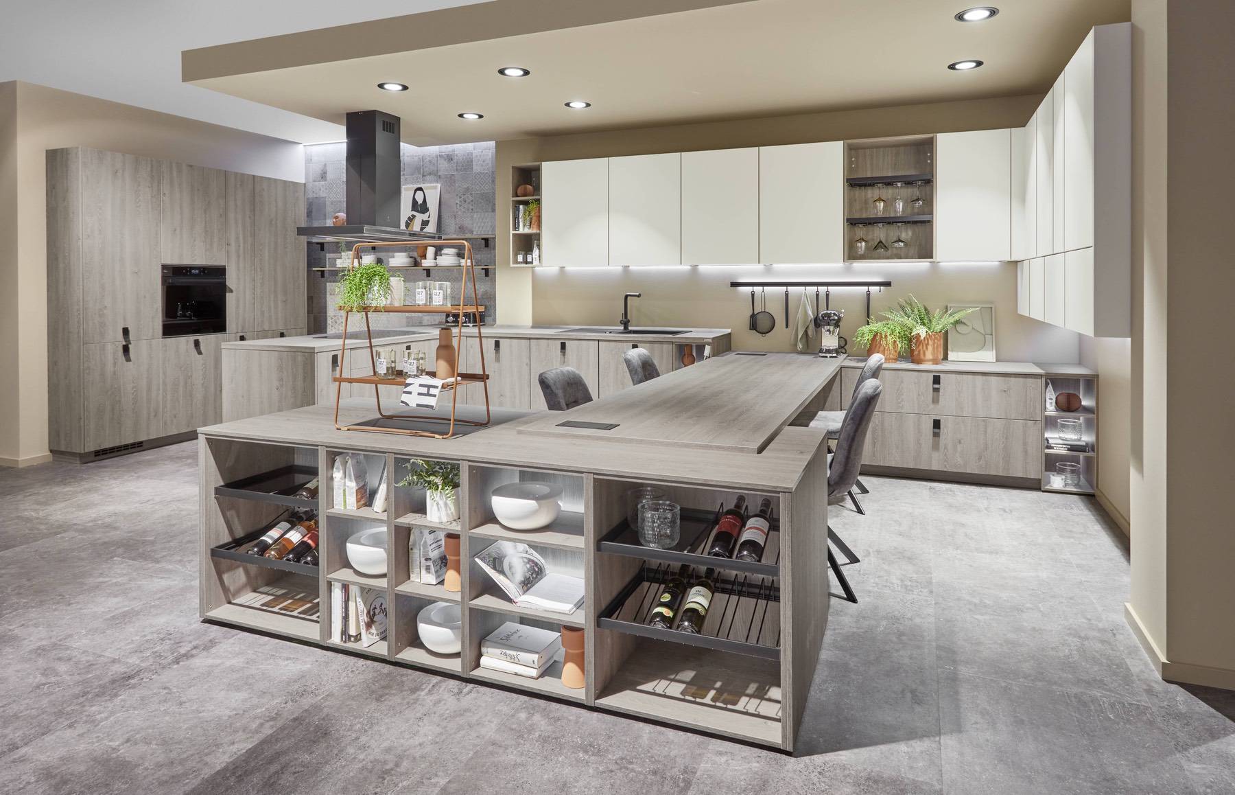 Nobilia Wooden Open Plan Kitchen | Lead Wolf, Gotham