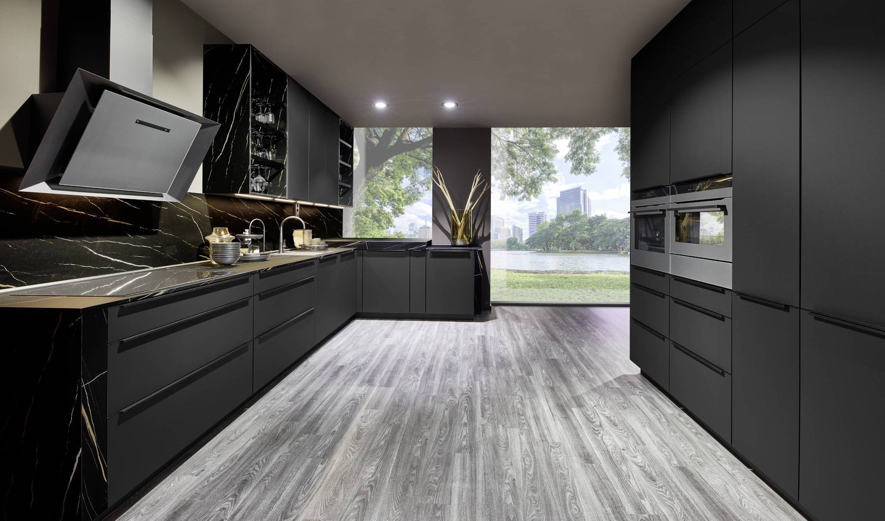 Nobilia Dark Stone Kitchen | Lead Wolf, Gotham