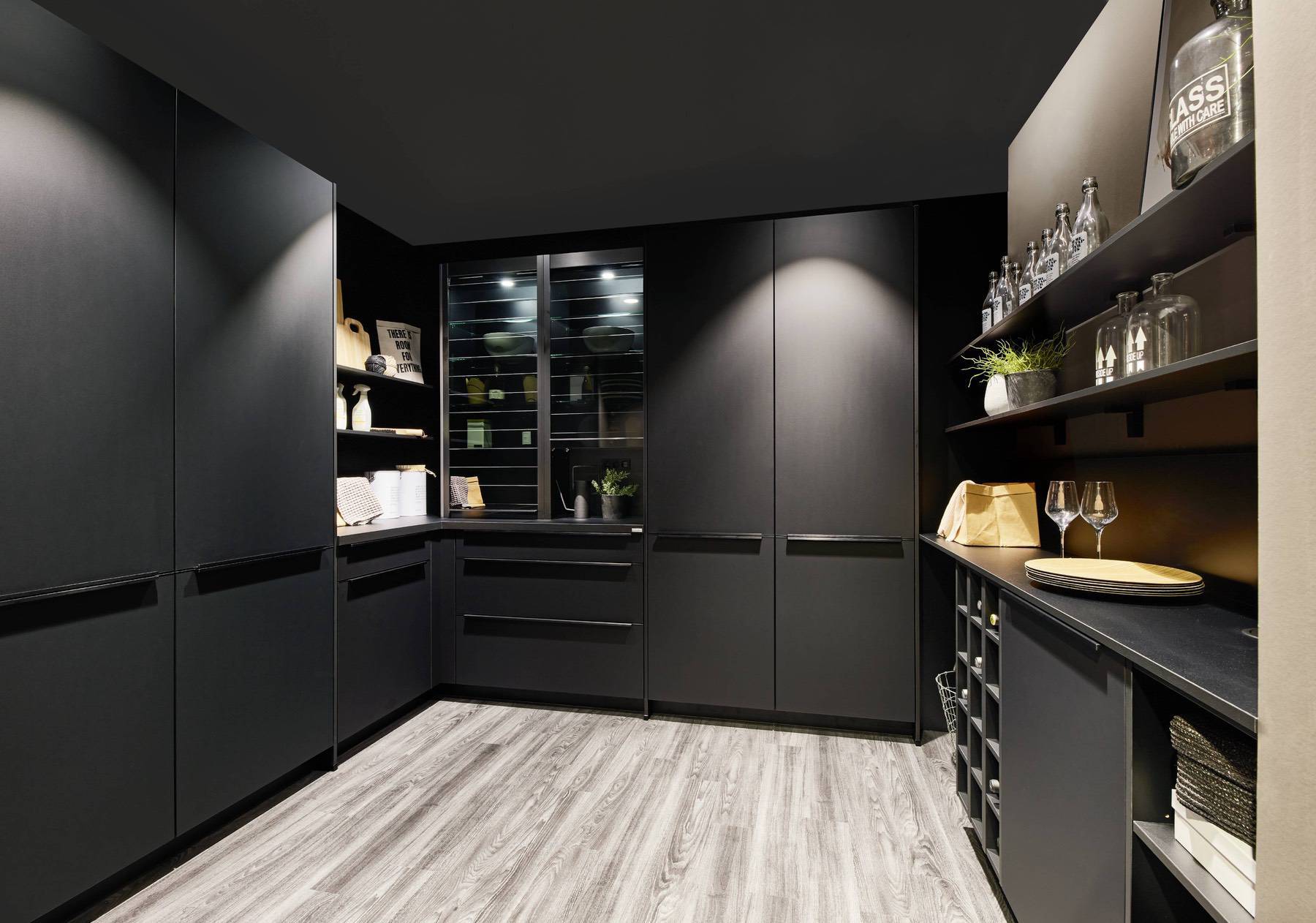 Nobilia Dark Compact Kitchen | Lead Wolf, Gotham