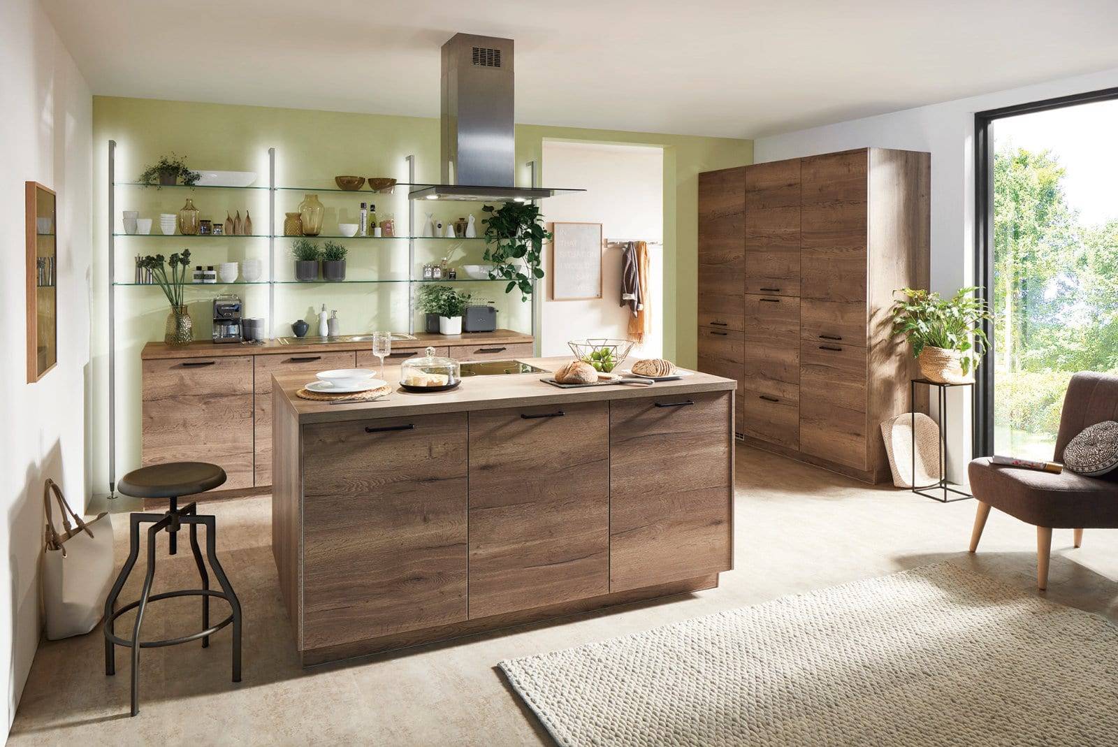 Nobilia Modern Wood Kitchen With Island 2021 1 | Lead Wolf, Gotham