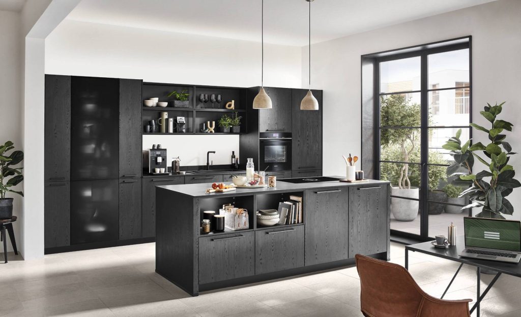 Nobilia Dark Handleless Kitchen | Lead Wolf, Gotham